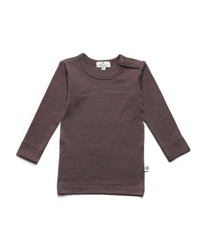 Wollen baby- kindertrui - Merinowol - Peppercorn