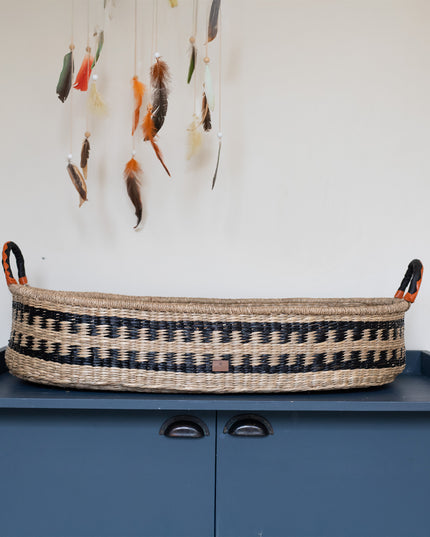 Seagrass Changing Basket - Sage