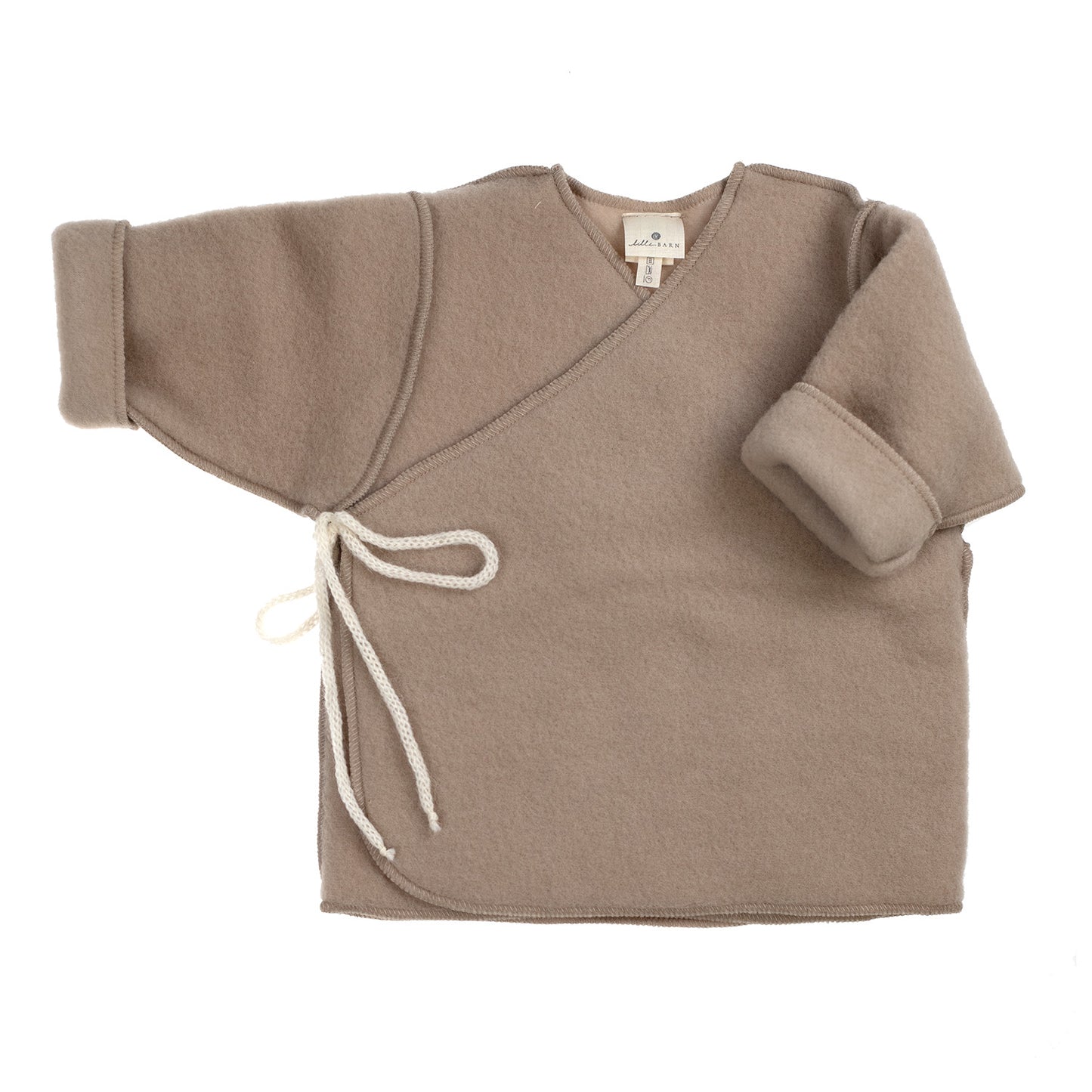 Wollen Baby / Newborn vestje - merinowol fleece - Beige - Lille Barn - With ♥ for the smallest