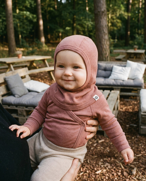Wollen Kinder Balaclava / Bivakmuts - Cedar Wood