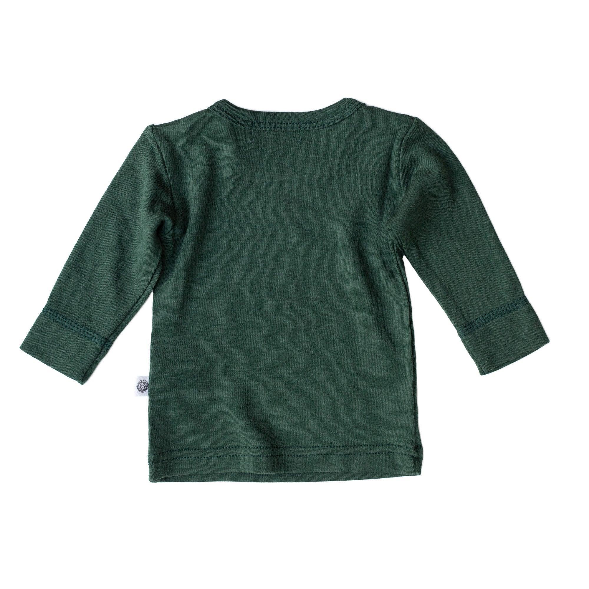 Wollen Baby trui long sleeve shirt Merinowol Mountain view