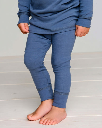 Wollen Baby- kinderbroek - Merinowol - Vintage Indigo