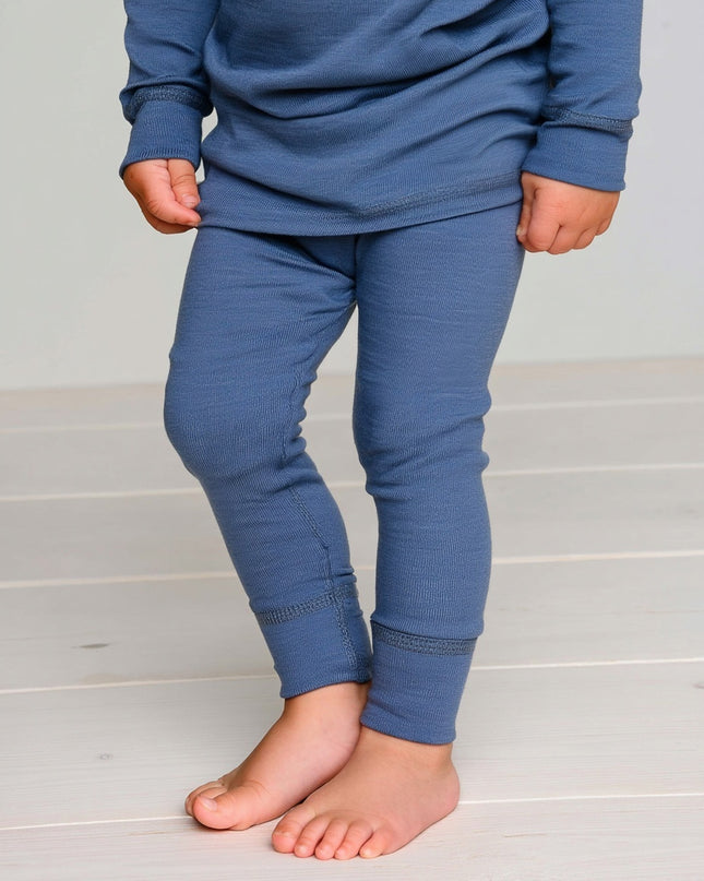Wollen Baby- kinderbroek - Merinowol - Vintage Indigo