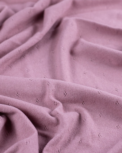 Wool Baby Blanket / Children's Blanket / Wrap Blanket - Pointelle Knitted - Merino Wool - Haze