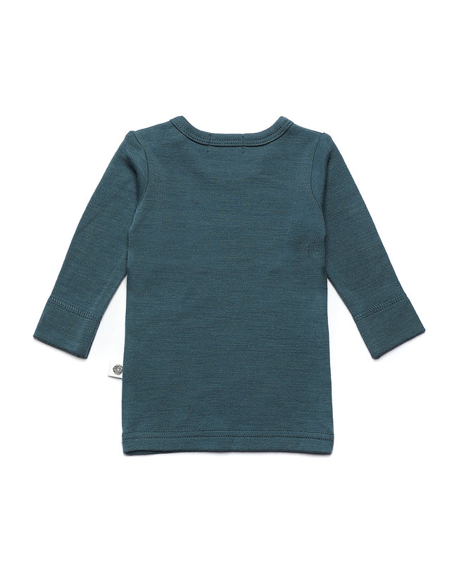 Wollen baby- kindertrui - Merinowol - Orion Blue