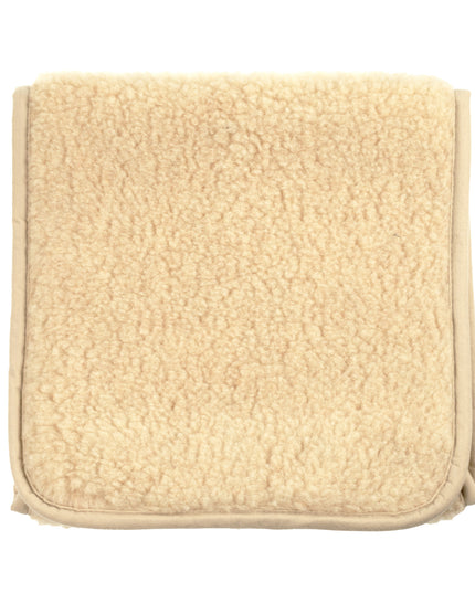 Wollen onderlegger / onderdeken peuterbed – merinowol – 70x160cm - Amandel