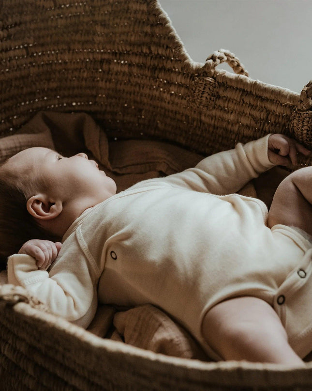 Wollen Overslagromper lange mouw – merinowol - Lille Barn - With ♥ for the smallest