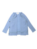 Baby wollen overslagtrui – Merinowol  - Blue Fog