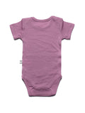 Wollen Romper korte mouwen – Merinowol - Lavender Mist