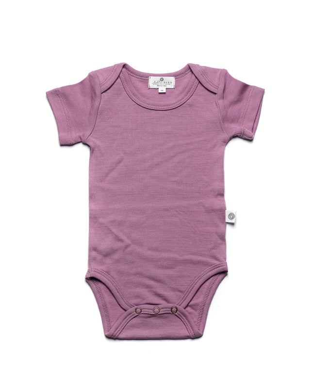 Wollen Romper korte mouwen – Merinowol - Lavender Mist