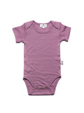 Wollen Romper korte mouwen – Merinowol - Lavender Mist
