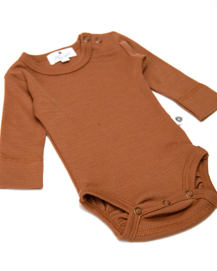 Wollen Romper lange mouw – Merinowol - Argan Oil