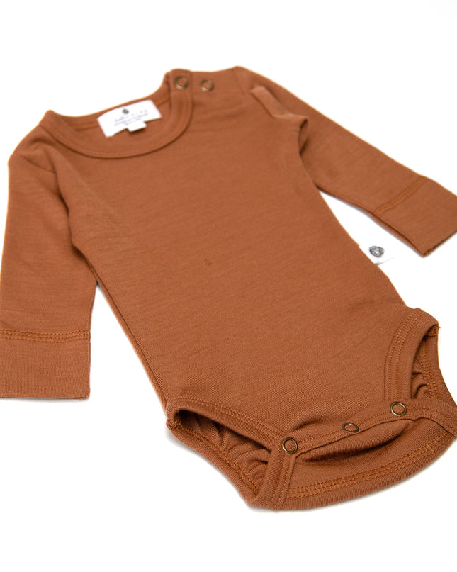 Wollen Romper lange mouw – Merinowol - Argan Oil