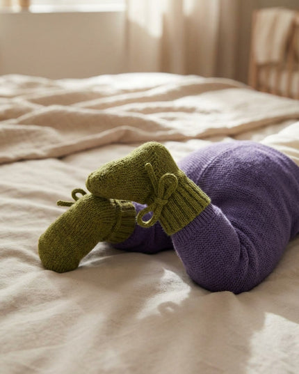 Wollen Baby sokjes / Newborn Sokjes - Merinowol - Pickle